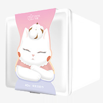 乐宜绵柔洗脸巾40抽 塑盒