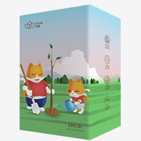 乐宜原木抽纸巾130抽